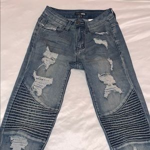 Fashion Nova Biker (Moto) Jeans